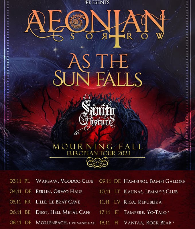 Mourning Fall European Tour 2023